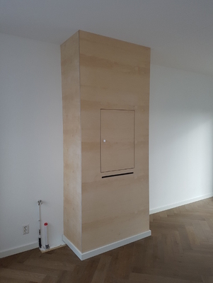 Ombouw om ventilatiesysteem